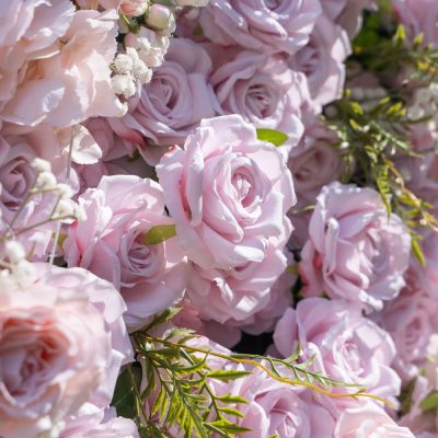 2025 New 3D Fabric Artificial rolling up curtain flower wall - Image 7