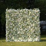2025 New 7D Fabric Artificial rolling up curtain flower wall
