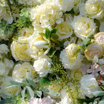 2025 New 7D Fabric Artificial rolling up curtain flower wall - Image 3