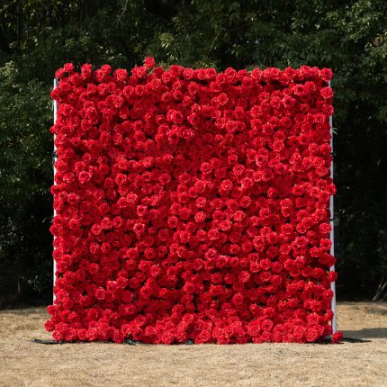 Destiny£º3D Fabric Artificial rolling up curtain flower wall