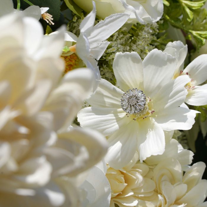 Diamond£º7D Fabric Artificial rolling up curtain flower wall - Image 2