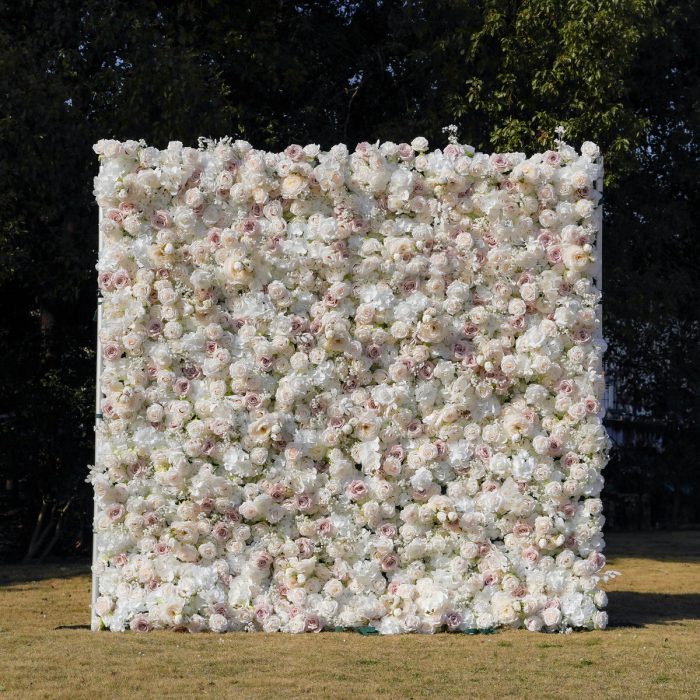 Eluned£º5D Fabric Artificial rolling up curtain flower wall - Image 1