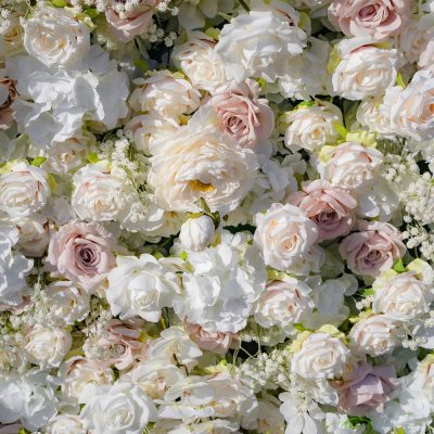 2025 New 5D Fabric Artificial rolling up curtain flower wall - Image 3