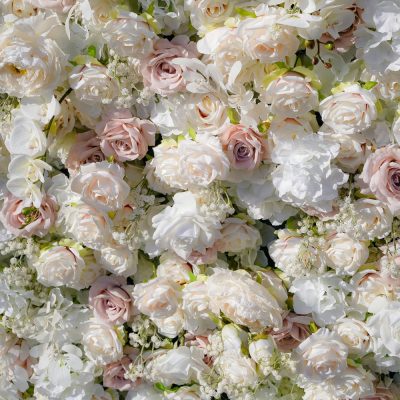 2025 New 5D Fabric Artificial rolling up curtain flower wall - Image 4