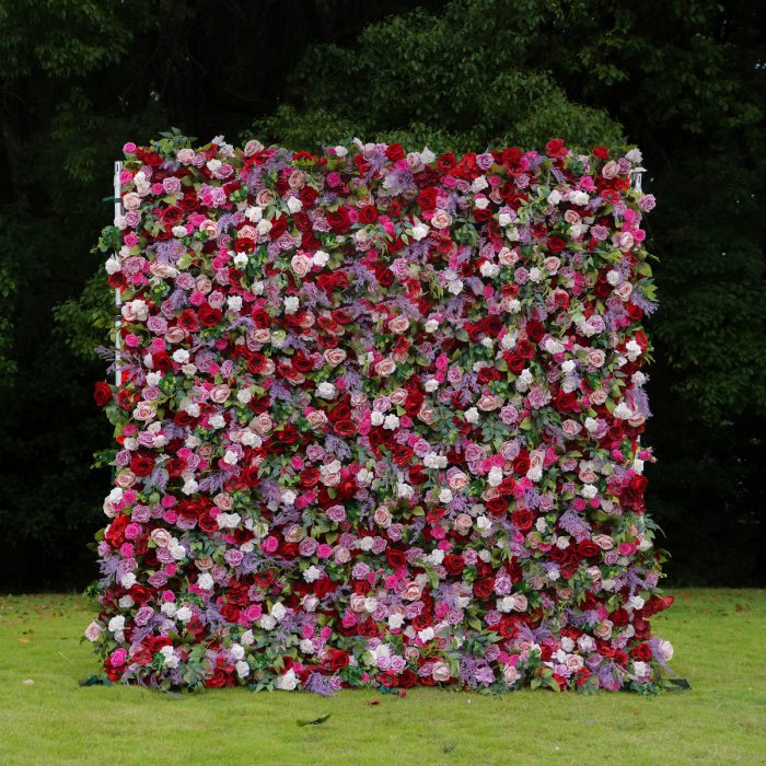 Ember£º5D Fabric Artificial rolling up curtain flower wall - Image 1