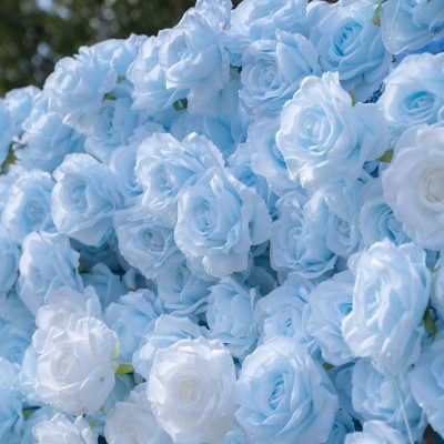 2025 New 3D Fabric Artificial rolling up curtain flower wall - Image 4