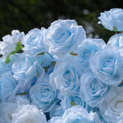 2025 New 3D Fabric Artificial rolling up curtain flower wall - Image 2