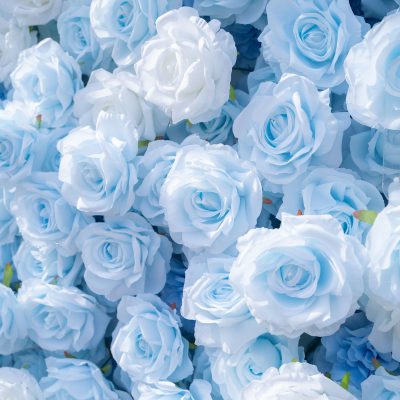 2025 New 3D Fabric Artificial rolling up curtain flower wall - Image 3