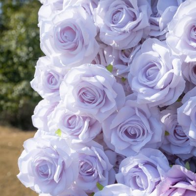 2025 New 3D Fabric Artificial rolling up curtain flower wall - Image 5