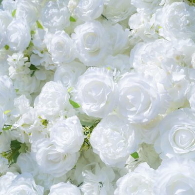 2025 New 5D Fabric Artificial rolling up curtain flower wall - Image 3