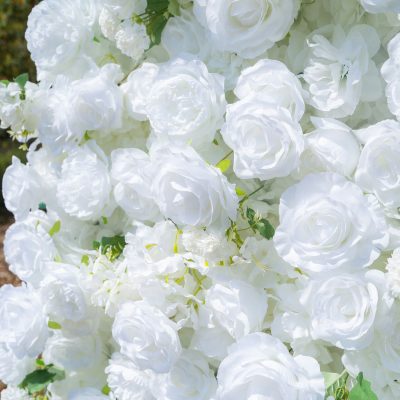 2025 New 5D Fabric Artificial rolling up curtain flower wall - Image 4