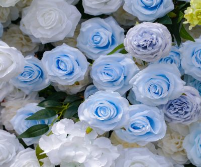 2025 New 5D Fabric Artificial rolling up curtain flower wall - Image 3