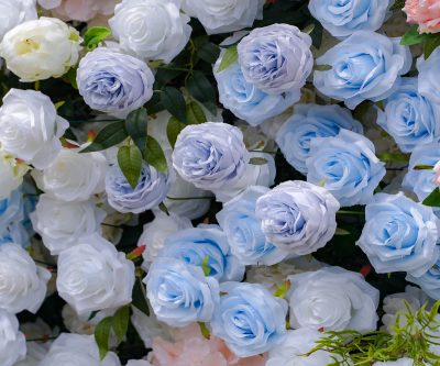 2025 New 5D Fabric Artificial rolling up curtain flower wall - Image 4