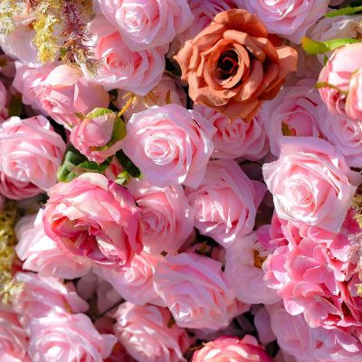 2025 New 7D 2023 New Fabric Artificial rolling up curtain flower wall - Image 3