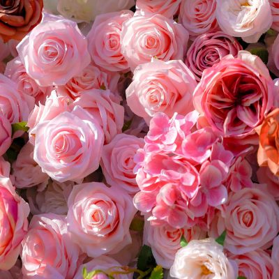 2025 New 7D 2023 New Fabric Artificial rolling up curtain flower wall - Image 4