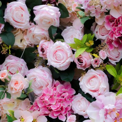 2025 New 7D 2025 New Fabric Artificial rolling up curtain flower wall - Image 3