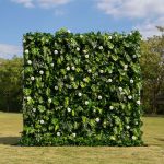 Hristina£º5D Fabric Artificial rolling up curtain flower wall