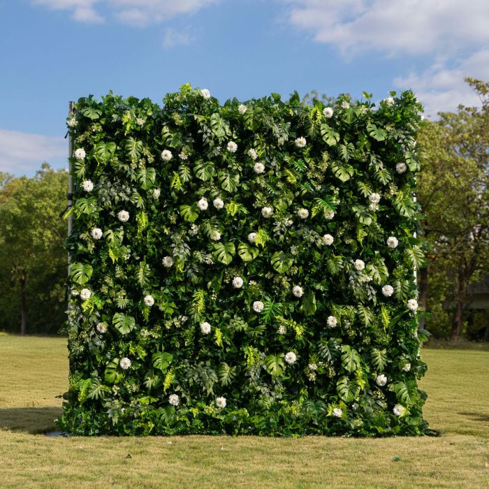 Hristina£º5D Fabric Artificial rolling up curtain flower wall - Image 1