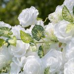 Icing £º3D Fabric Artificial rolling up curtain flower wall - Image 4
