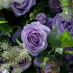 Isabella: 7D 2025 New Fabric Artificial rolling up curtain flower wall - Image 2