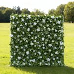 2025 New 3D Upgraded High-class Jane wall Fabric Artificial rolling up curtain flower wall