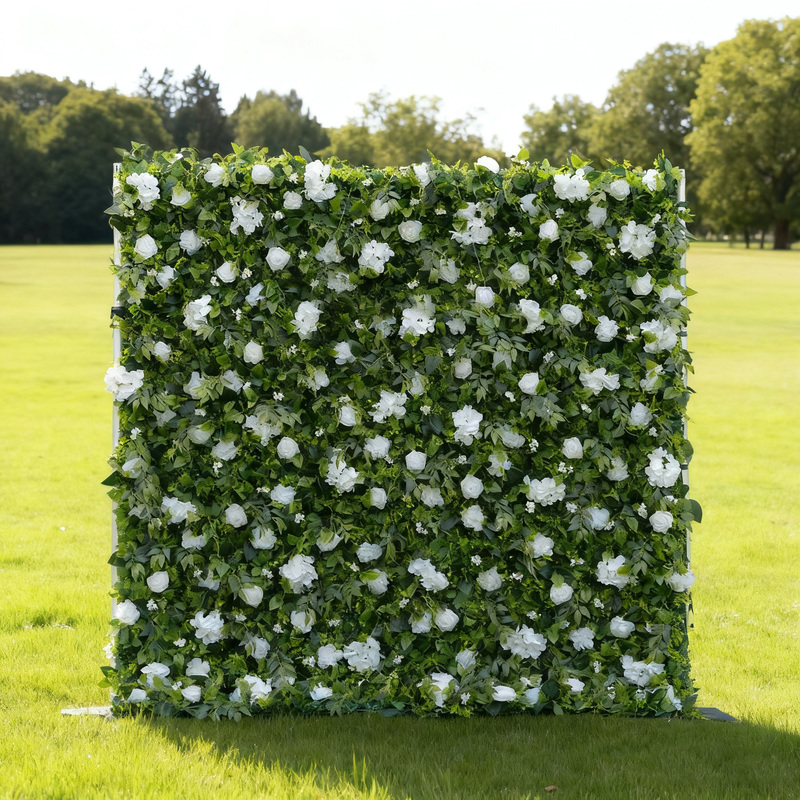 jane-1 2025 New 3D Upgraded High-class Jane wall Fabric Artificial rolling up curtain flower wall - Image 1