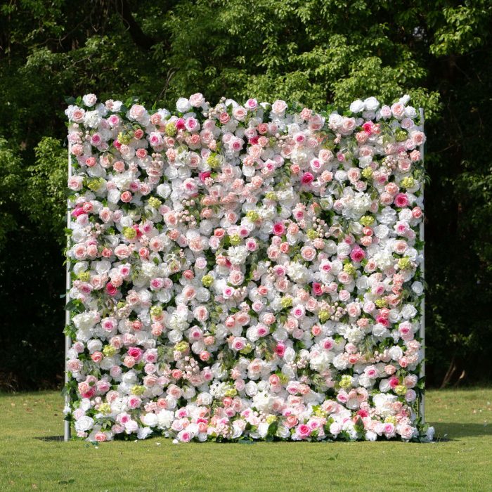 Jodie£º4D Fabric Artificial rolling up curtain flower wall - Image 1