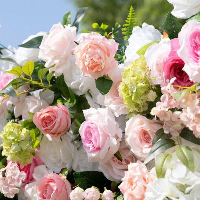 2025 New 4D Fabric Artificial rolling up curtain flower wall - Image 2