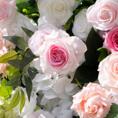 2025 New 4D Fabric Artificial rolling up curtain flower wall - Image 4