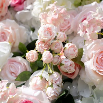 2025 New 4D Fabric Artificial rolling up curtain flower wall - Image 3