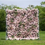 2025 New 3D Fabric Artificial rolling up curtain flower wall