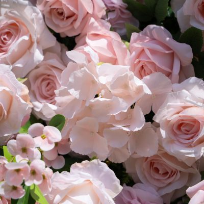 2025 New 3D Fabric Artificial rolling up curtain flower wall - Image 3