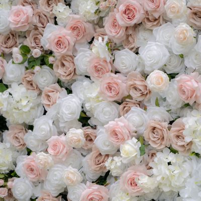 2025 New 4D Fabric Artificial rolling up curtain flower wall - Image 7