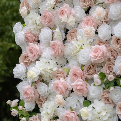 2025 New 4D Fabric Artificial rolling up curtain flower wall - Image 3