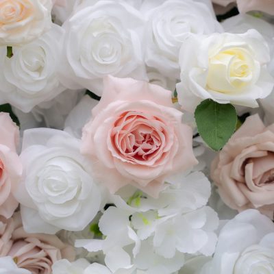 2025 New 4D Fabric Artificial rolling up curtain flower wall - Image 4