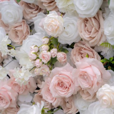 2025 New 4D Fabric Artificial rolling up curtain flower wall - Image 6