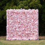 Kissing£º5D Fabric Artificial rolling up curtain flower wall