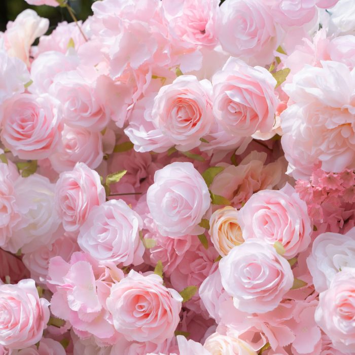 Kissing£º5D Fabric Artificial rolling up curtain flower wall - Image 6
