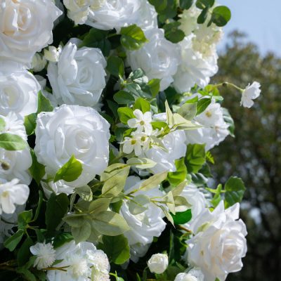 2025 New 3D Fabric Artificial rolling up curtain flower wall - Image 11