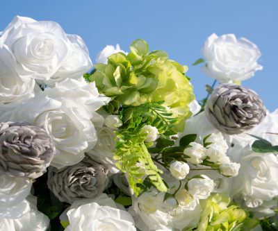 2025 New 5D Fabric Artificial rolling up curtain flower wall - Image 4