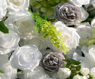 2025 New 5D Fabric Artificial rolling up curtain flower wall - Image 5