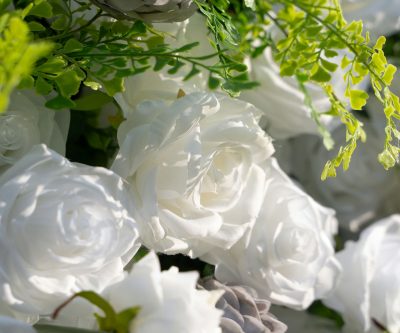 2025 New 5D Fabric Artificial rolling up curtain flower wall - Image 2