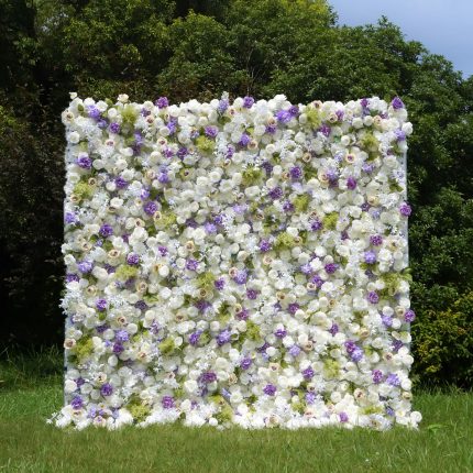 Lilianne£º7D Fabric Artificial rolling up curtain flower wall