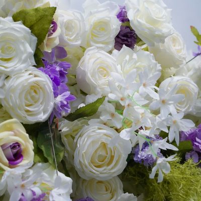 2025 New 7D Fabric Artificial rolling up curtain flower wall - Image 5