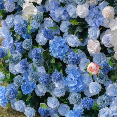 2025 New 5D Fabric Artificial rolling up curtain flower wall - Image 8