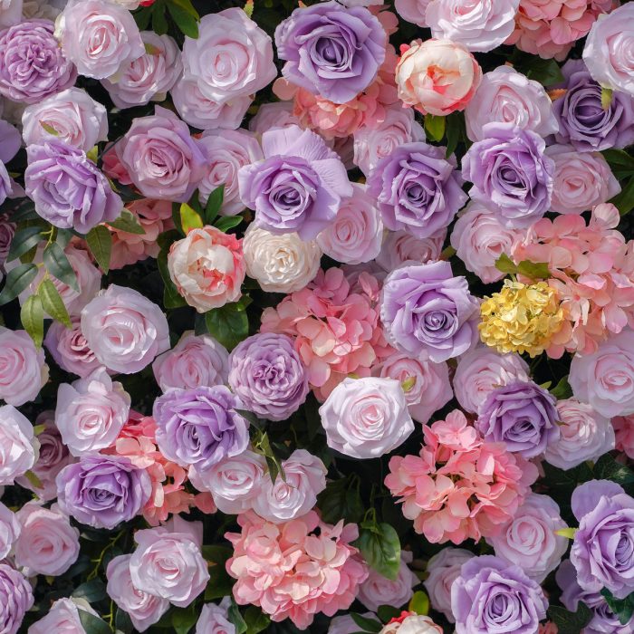 Lotte£º5D Fabric Artificial rolling up curtain flower wall - Image 9