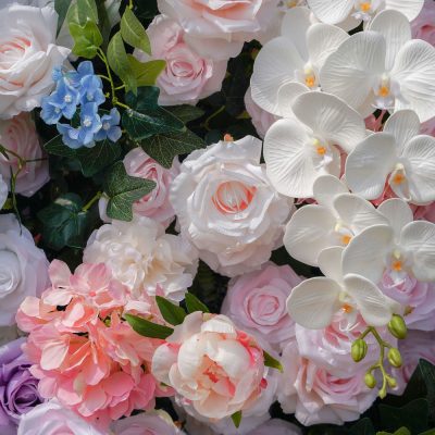 2025 New 5D Fabric Artificial rolling up curtain flower wall - Image 3