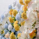 Lotte£º5D Fabric Artificial rolling up curtain flower wall - Image 4