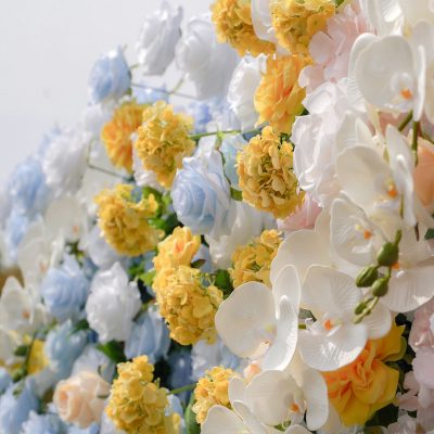 2025 New 5D Fabric Artificial rolling up curtain flower wall - Image 4