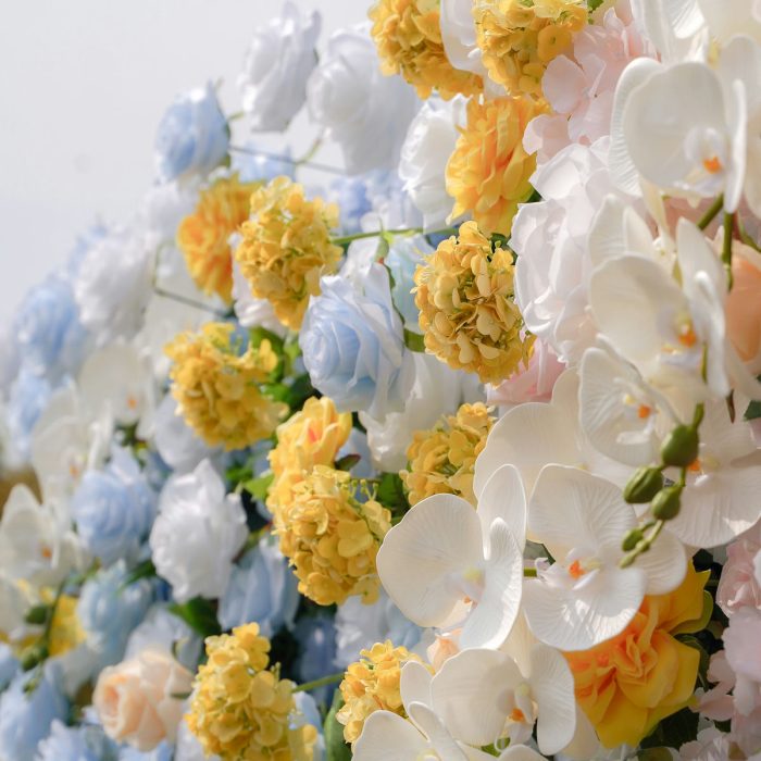 Lotte£º5D Fabric Artificial rolling up curtain flower wall - Image 4